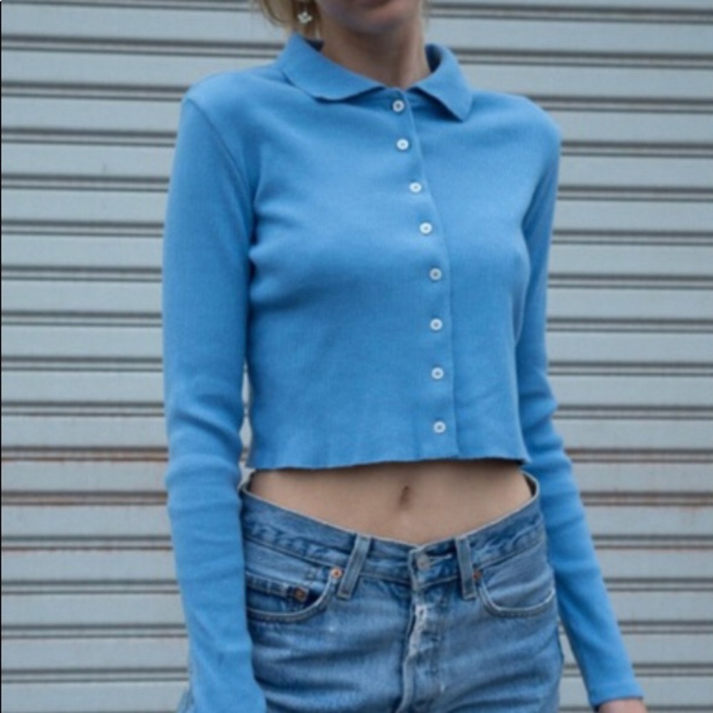Brandy Melville Ribbed Caroline Top